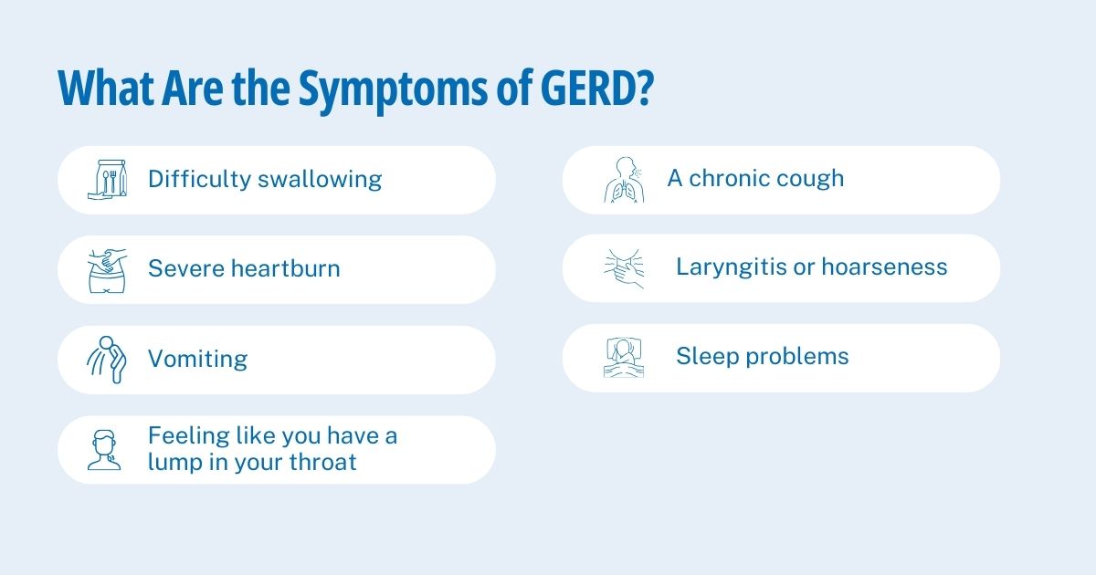 What are the signs of GERD